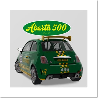 ABARTH 500 496 Back Posters and Art